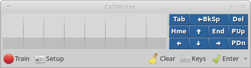CellWriter. Окно программы