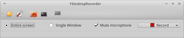 FDesktopRecorder. Окно программы