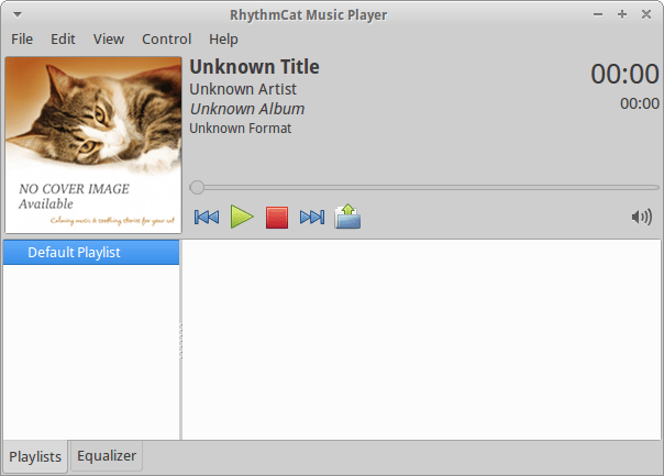 RhythmCat. Окно программы