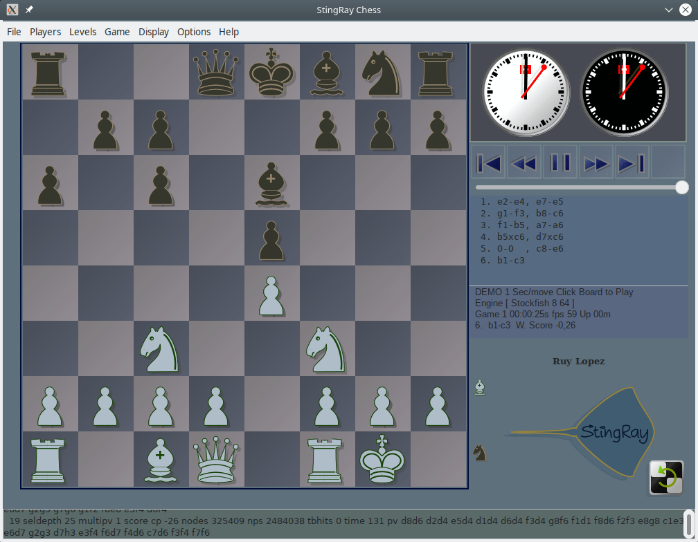 StingRay Chess. Процесс игры