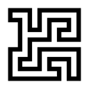 Maze game logo