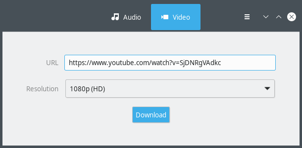 Unrud Video Downloader. Вставка ссылки на скачивание видео