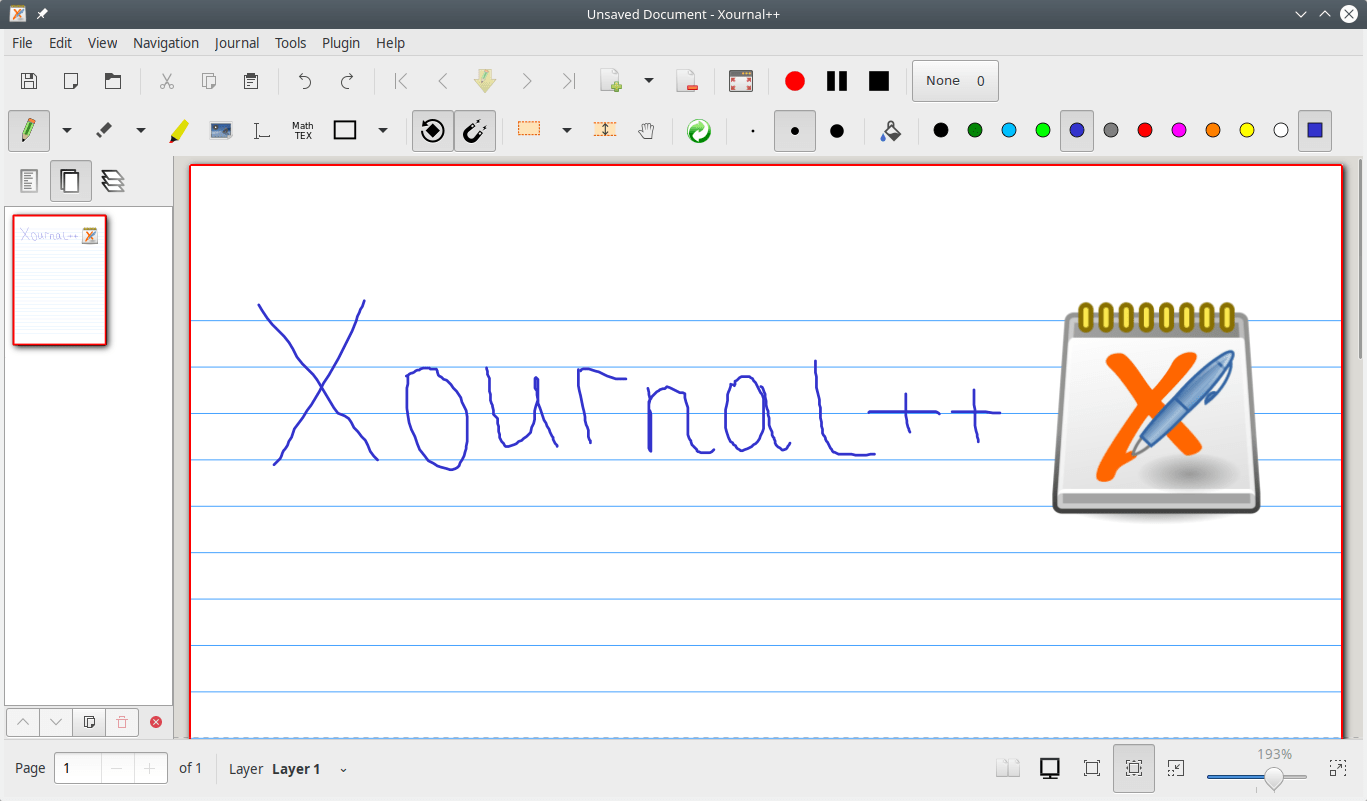 Xournal++. Создание рукописной заметки