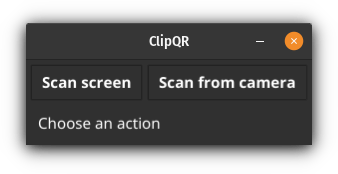 ClipQR. Окно программы. Скриншот взят с официального сайта