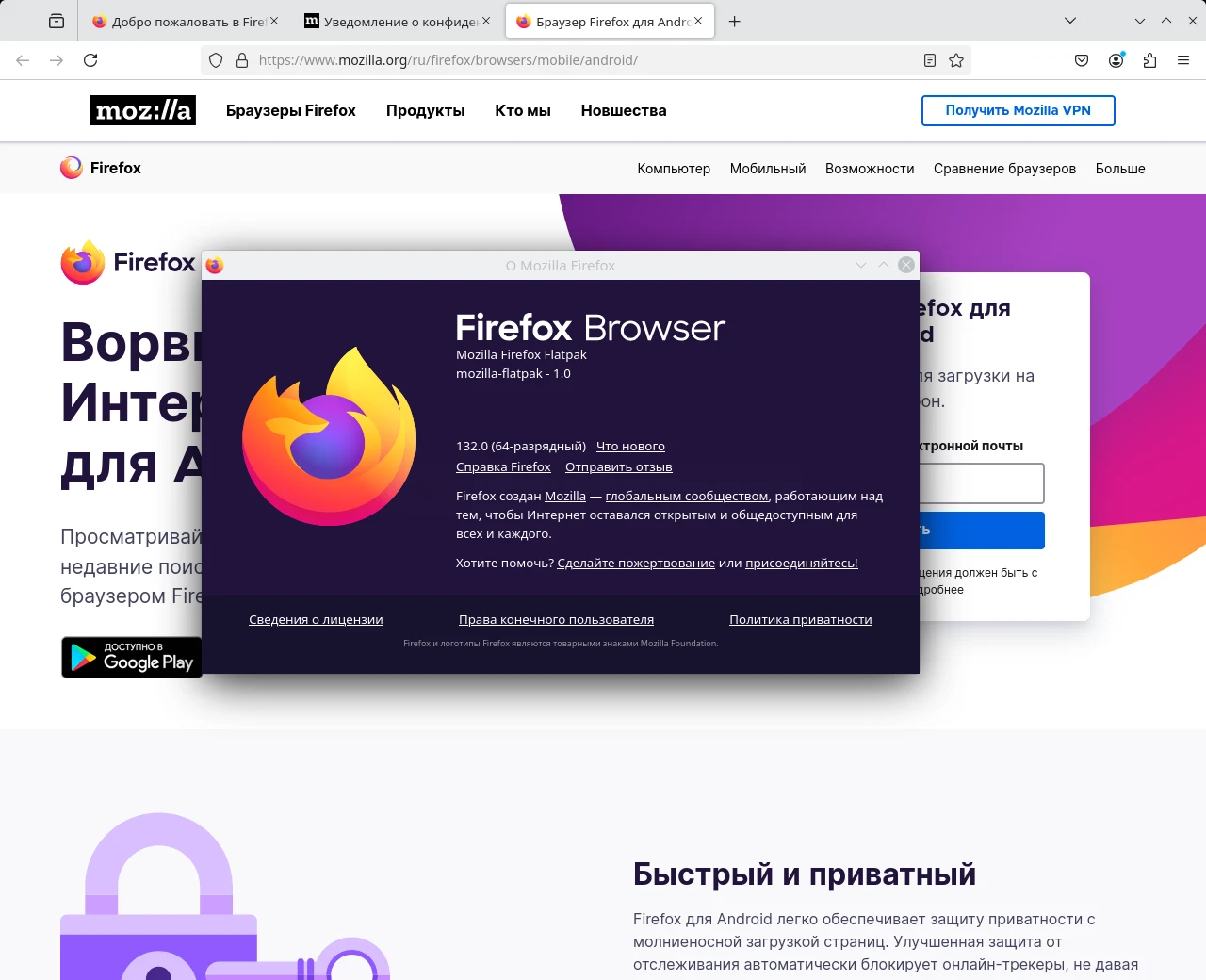 Выпуск новой версии браузера Firefox 132