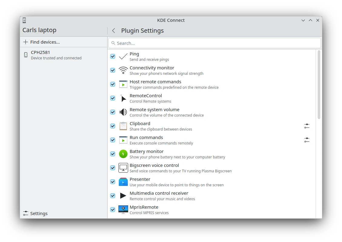 KDE Connect