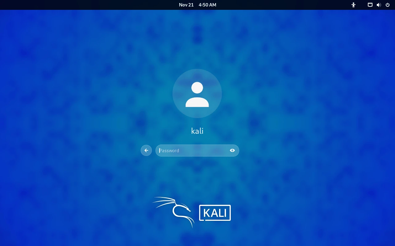 Kali Linux 2024.4. Новая тема входа