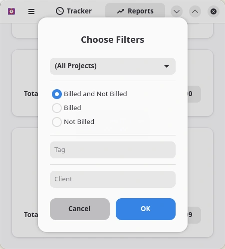 Time Tracker. Создание пользовательского отчёта