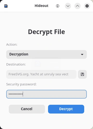 Hideout. Расшифровка файла