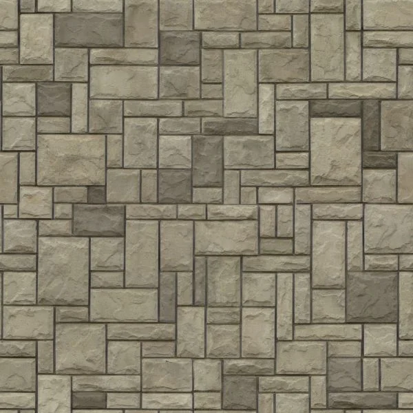 Texturelib. Patterned grey stone set in dark grey cement
